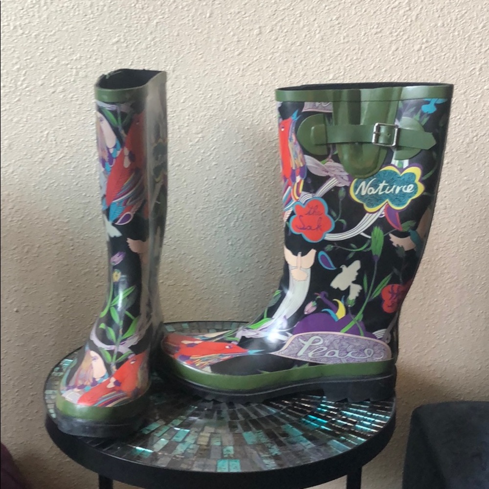 Whimsical rain boots